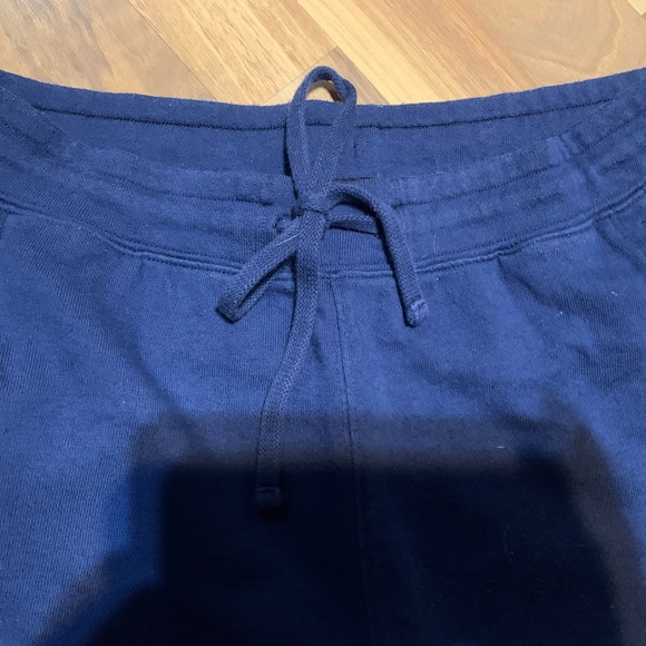 Pair of GAP blue terry joggers w/white stripe down legs. - Picture 6 of 13